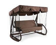Садовые качели Караван Стандарт рогожка коричневый