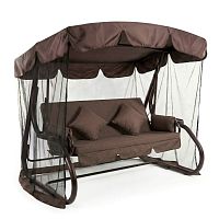 Садовые качели Портофино Стандарт рогожка коричневый
