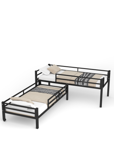 Кровать  выкатная Твинни, черный	 фото 6