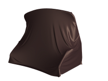 Чехол-Укрытие для качели коричневый с сумкой 4-х местный 